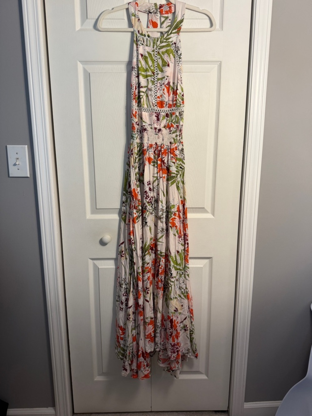 Vienna Floral Halter Maxi Dress by the brand Abel the Label size  XS